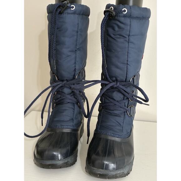 SOREL Snowlion Winter Snow Boots Tall Insulated Blue Womens US 5/EU 35 Waterprf - Picture 2 of 9